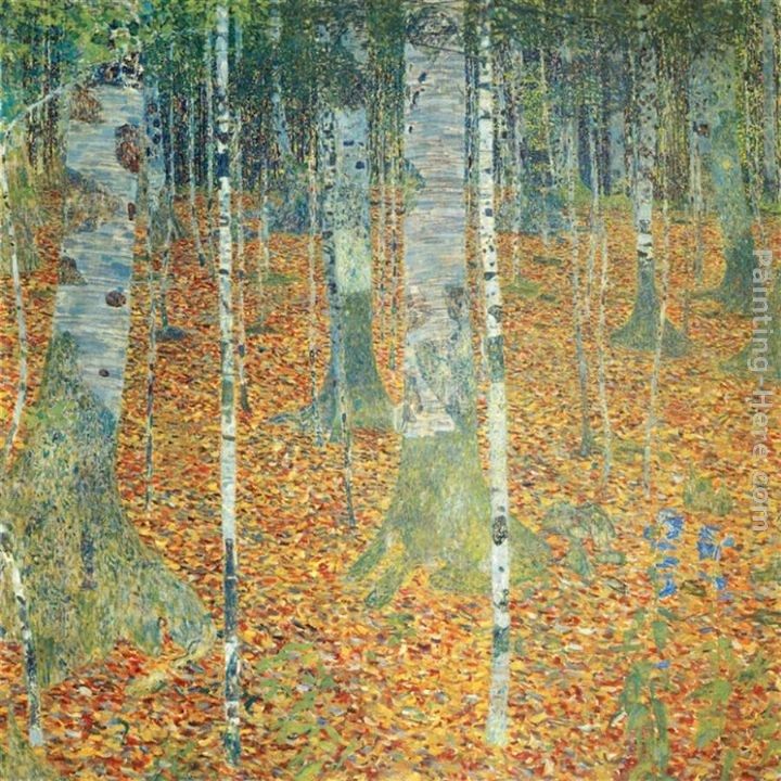 Gustav Klimt Birch Forest